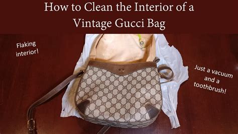 how to wash a gucci purse|repairing vintage gucci handbag.